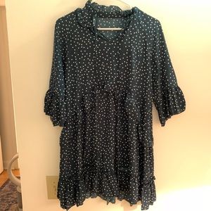 Chicwish dress, green with white polka dots